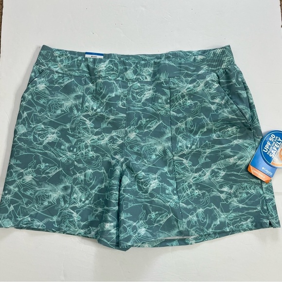 Columbia Tidal Sands II Shorts XL Green 5” Inseam New with Tags - Picture 1 of 10